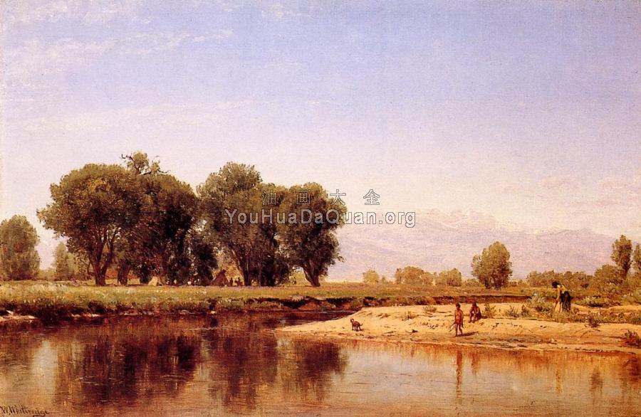 Indian Emcampment on the Platte River - 托马斯·沃辛顿·惠特里奇